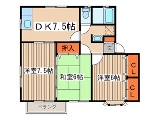 シャルマンすずかけ台Ａの物件間取画像